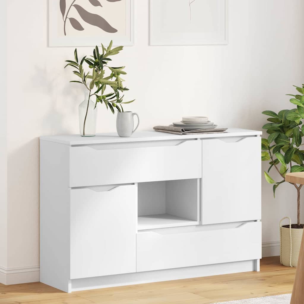 Buffet avec tiroir Blanc 100 x 30 x 65,6 Bois d'ingénierie - XIOS