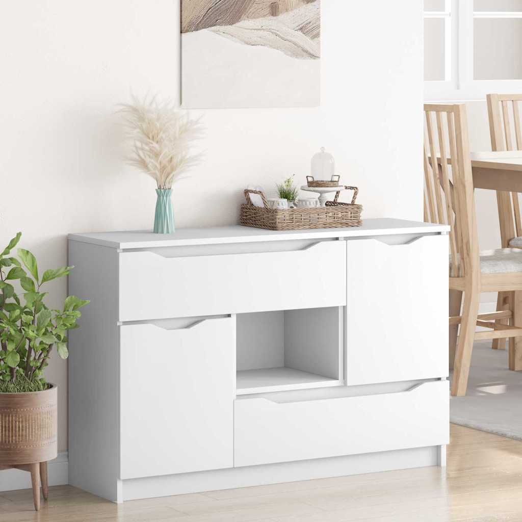 Buffet avec tiroir Blanc 100 x 30 x 65,6 Bois d'ingénierie - XIOS