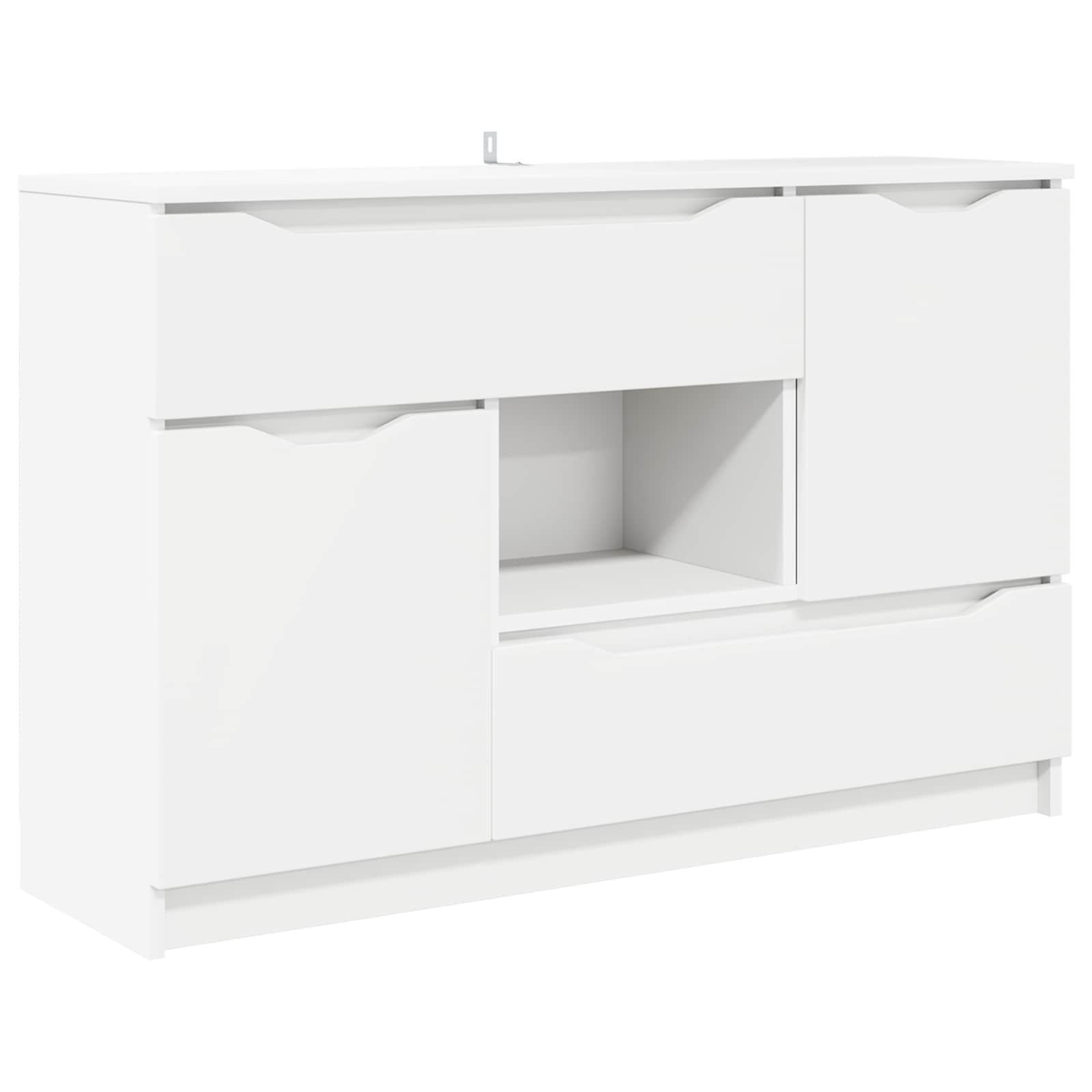 Buffet Blanc 100 x 30 x 65,6 Bois d'ingénierie