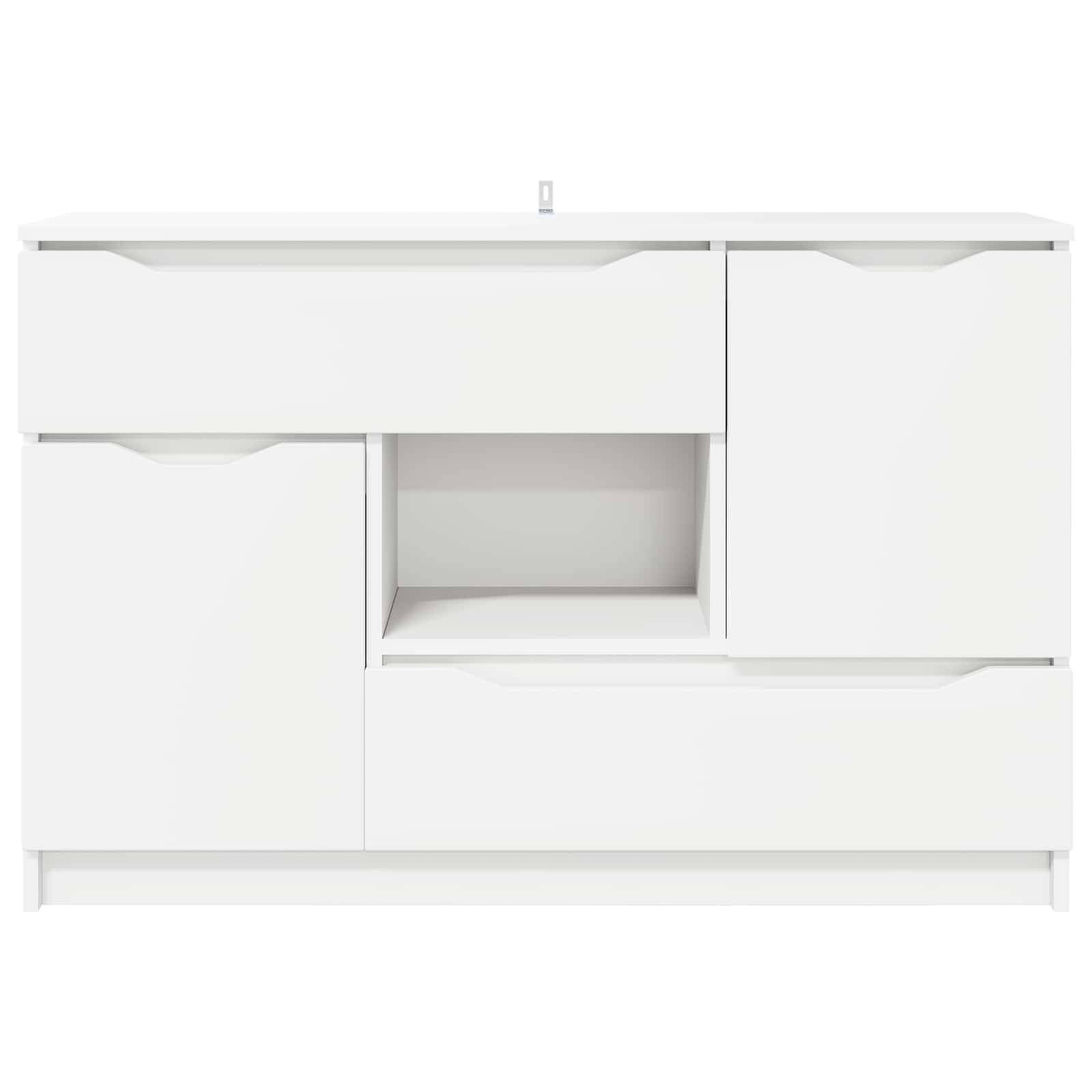 Buffet Blanc 100 x 30 x 65,6 Bois d'ingénierie