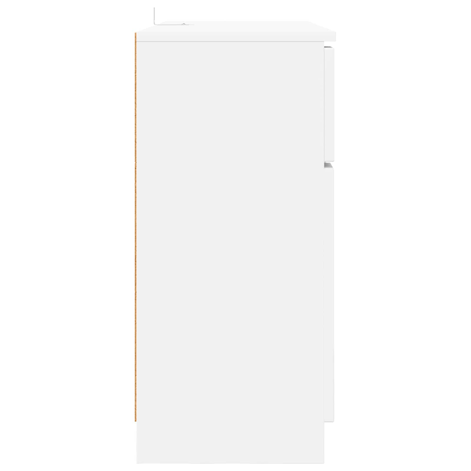 Buffet Blanc 100 x 30 x 65,6 Bois d'ingénierie