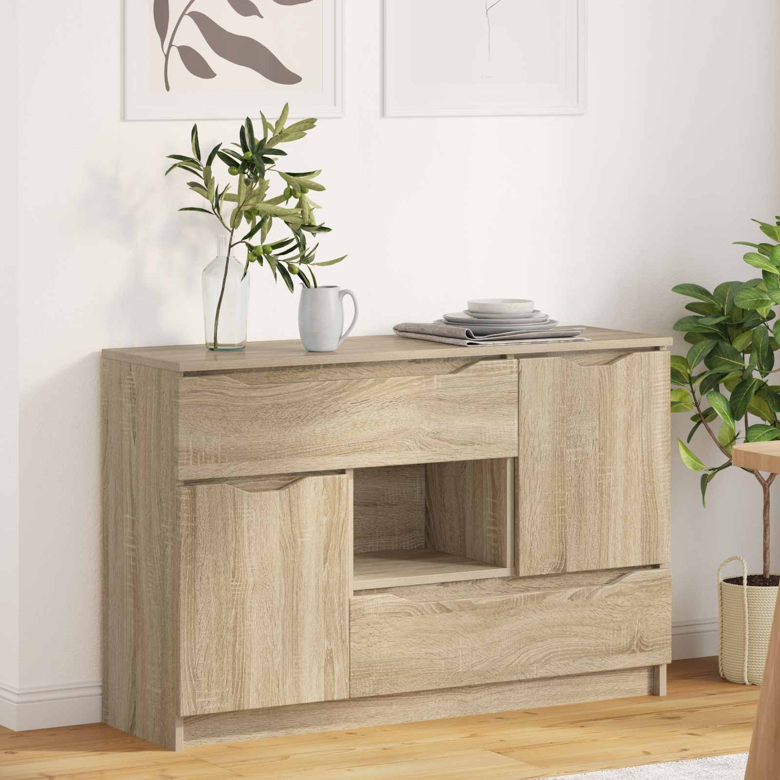 Buffet Chêne Sonoma 100 x 30 x 65,6 Bois d'ingénierie