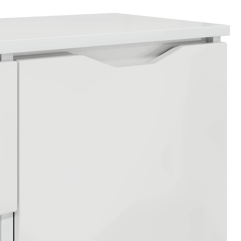 Buffet Blanc brillant 100 x 30 x 65,6 Bois d'ingénierie - XIOS