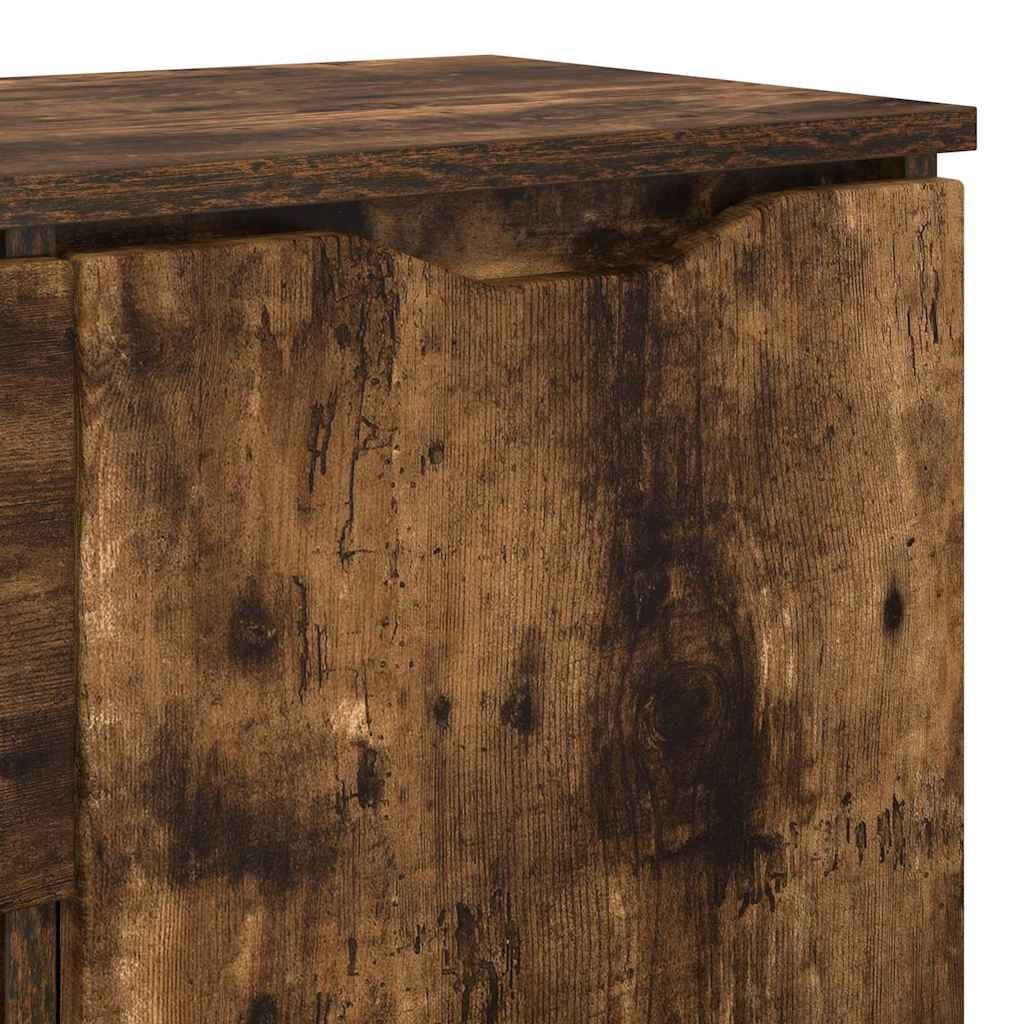 Buffet avec tiroir Chêne fumé 100 x 30 x 65,6 Bois d'ingénierie - XIOS