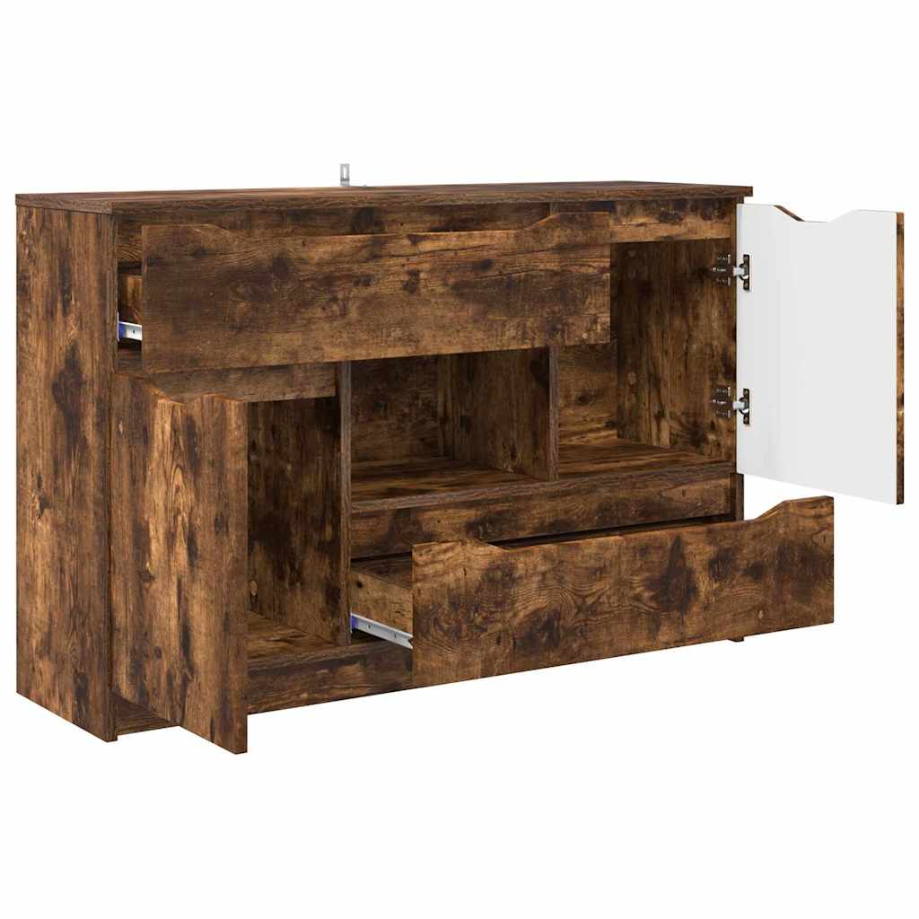 Buffet avec tiroir Chêne fumé 100 x 30 x 65,6 Bois d'ingénierie - XIOS