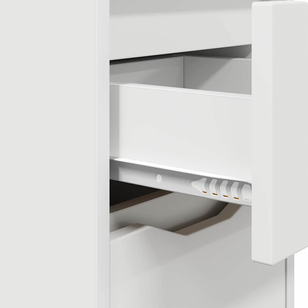 Tables de chevet avec tiroir 2 pcs Blanc 30,5 x 30 x 43 cm - XIOS
