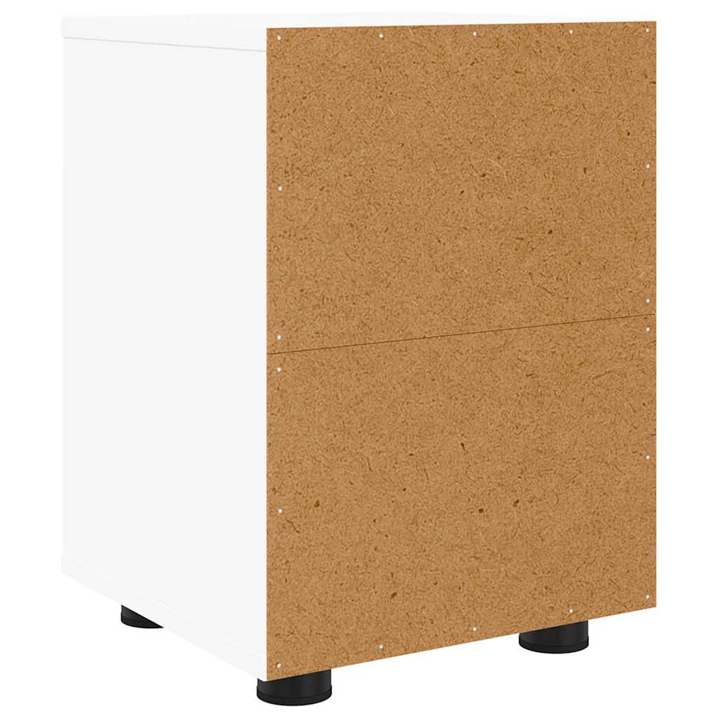 Tables de chevet avec tiroir 2 pcs Blanc 30,5 x 30 x 43 cm - XIOS