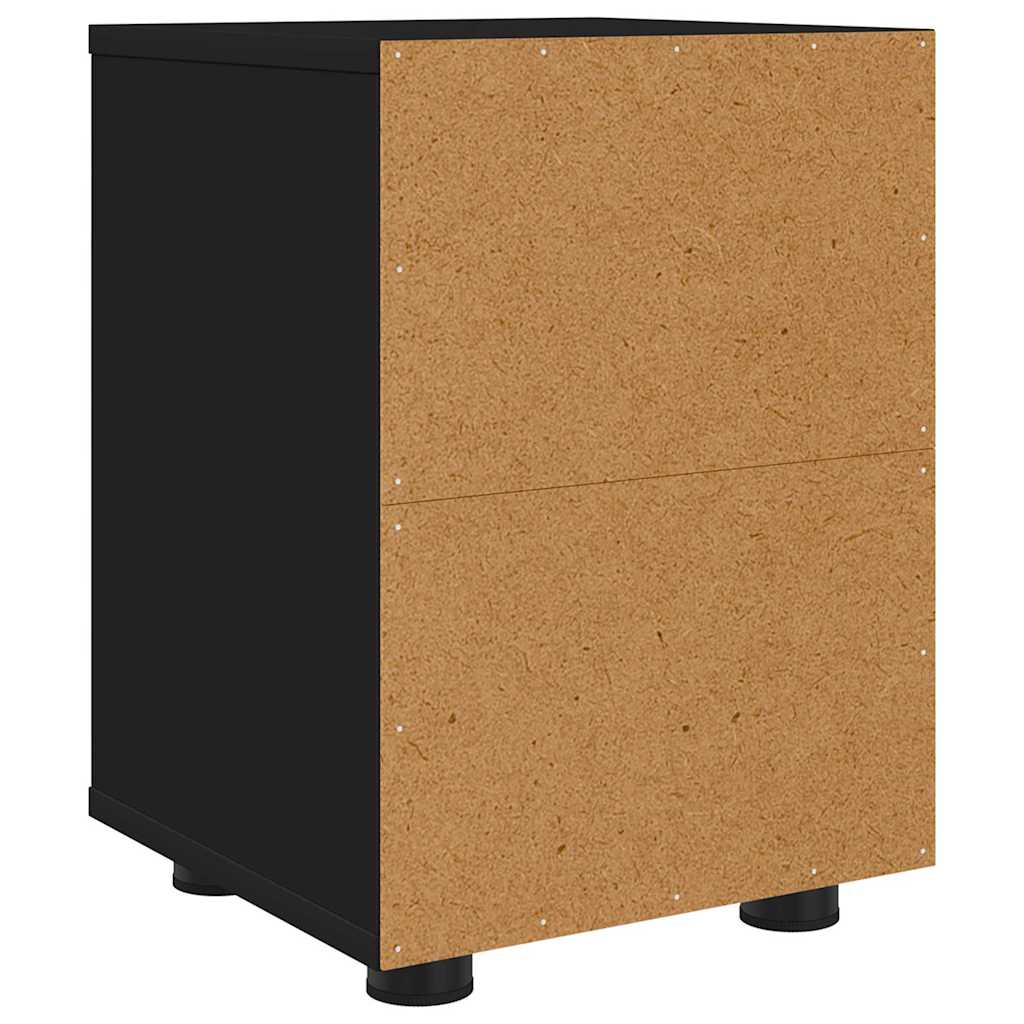 Tables de chevet 2 pcs Noir 30,5 x 30 x 43 cm Bois d'ingénierie - XIOS