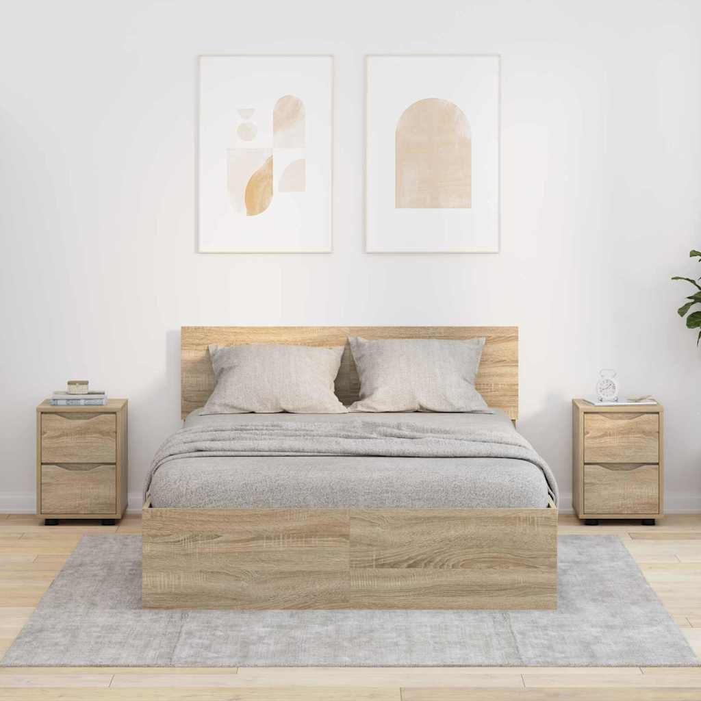 Tables de chevet 2 pcs Chêne Sonoma 30,5 x 30 x 43 cm - XIOS