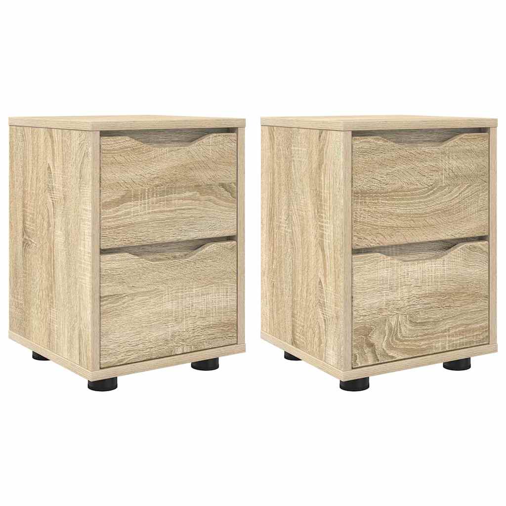 Tables de chevet 2 pcs Chêne Sonoma 30,5 x 30 x 43 cm - XIOS