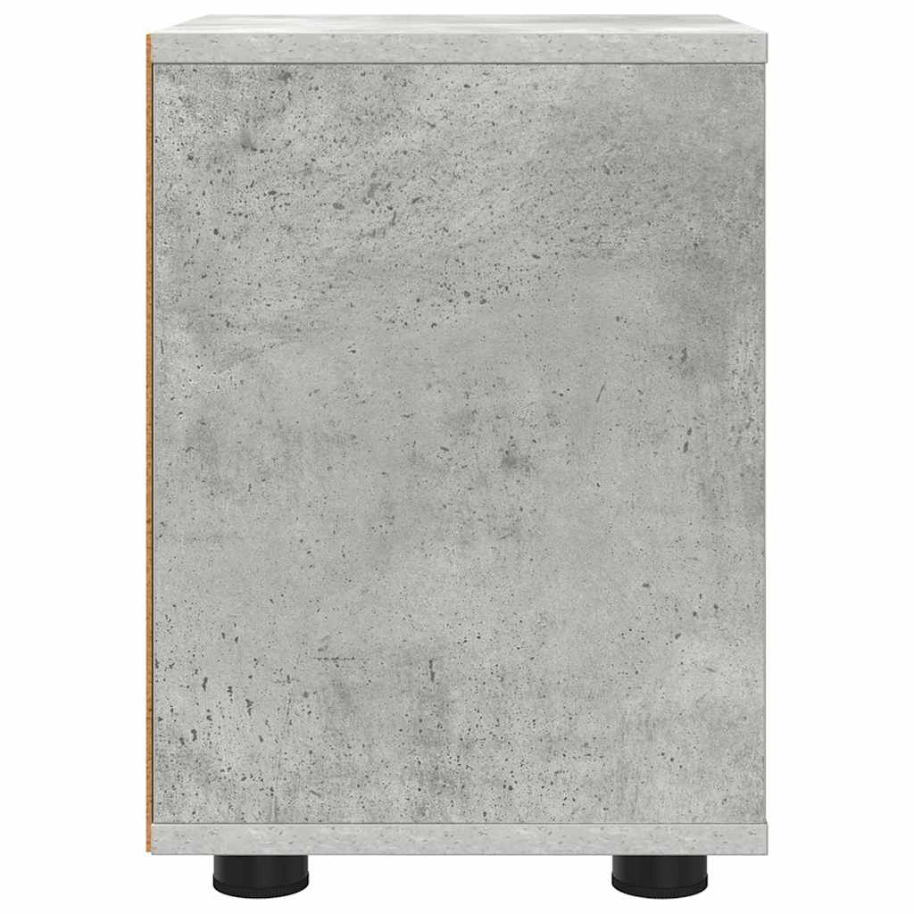 Tables de chevet avec tiroir 2 pcs Gris béton 30,5 x 30 x 43 cm - XIOS