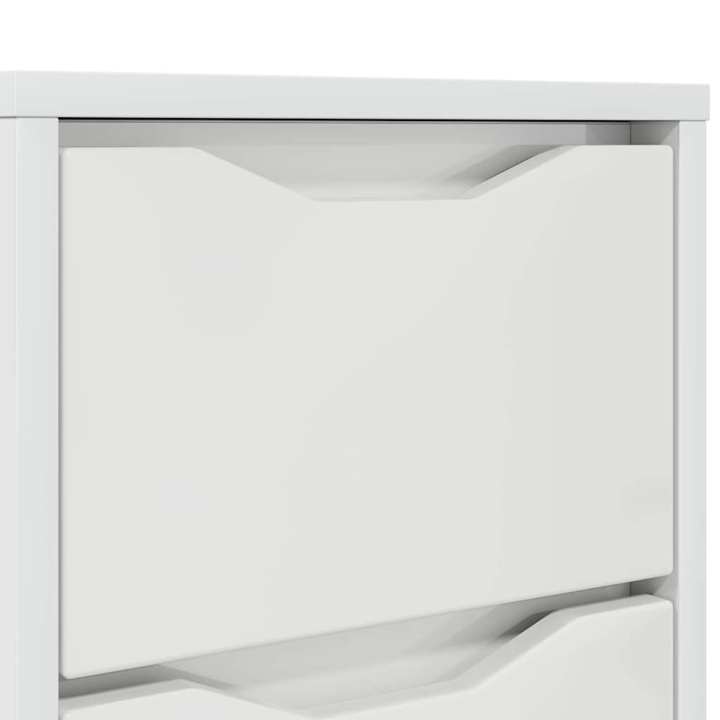Table de chevet avec tiroir Blanc brillant 30,5 x 30 x 43 cm - XIOS