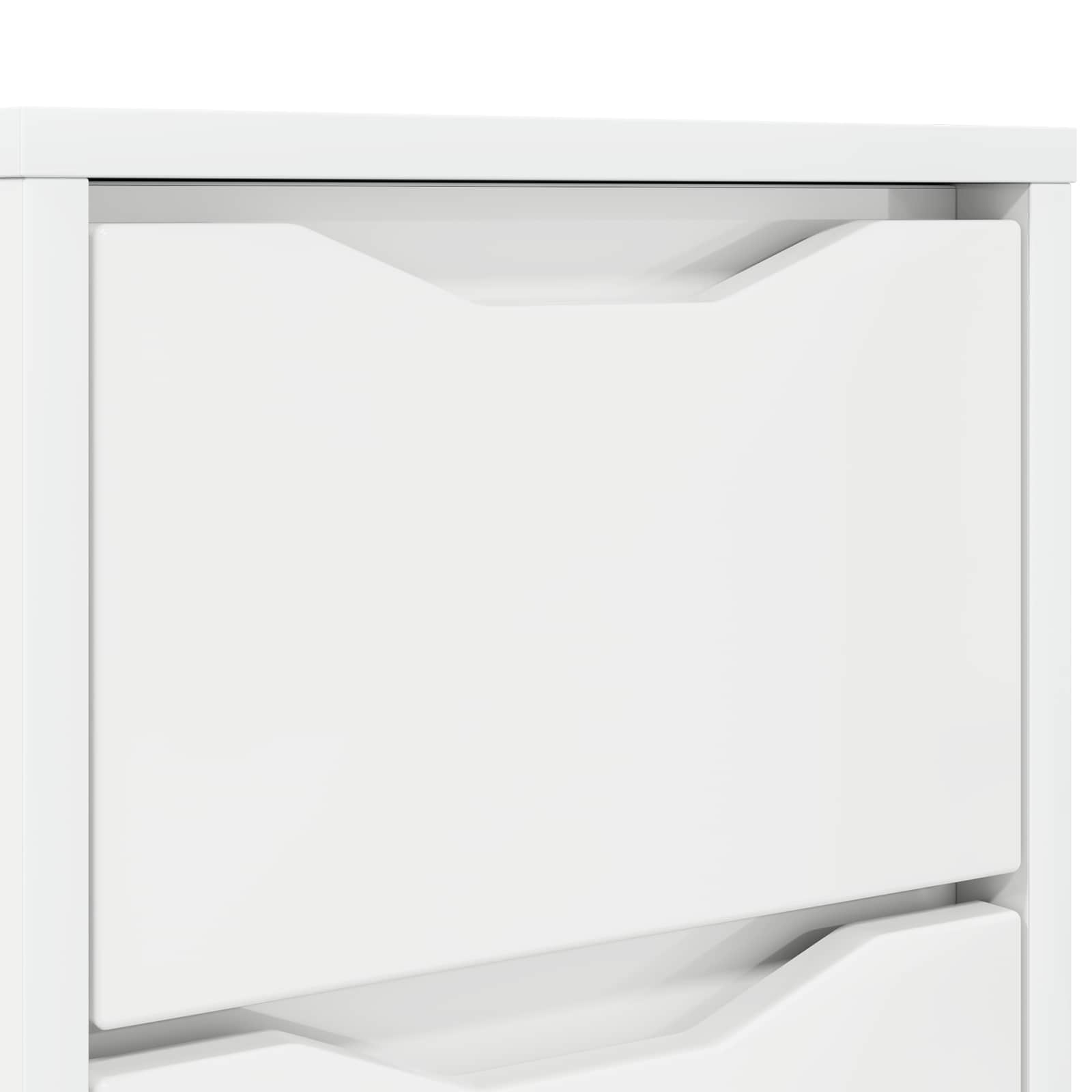 Table de chevet avec tiroir Blanc brillant 30,5 x 30 x 43 cm - XIOS