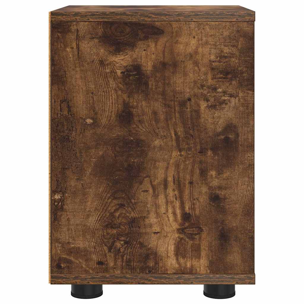 Tables de chevet avec tiroir 2 pcs Chêne fumé 30,5 x 30 x 43 cm - XIOS