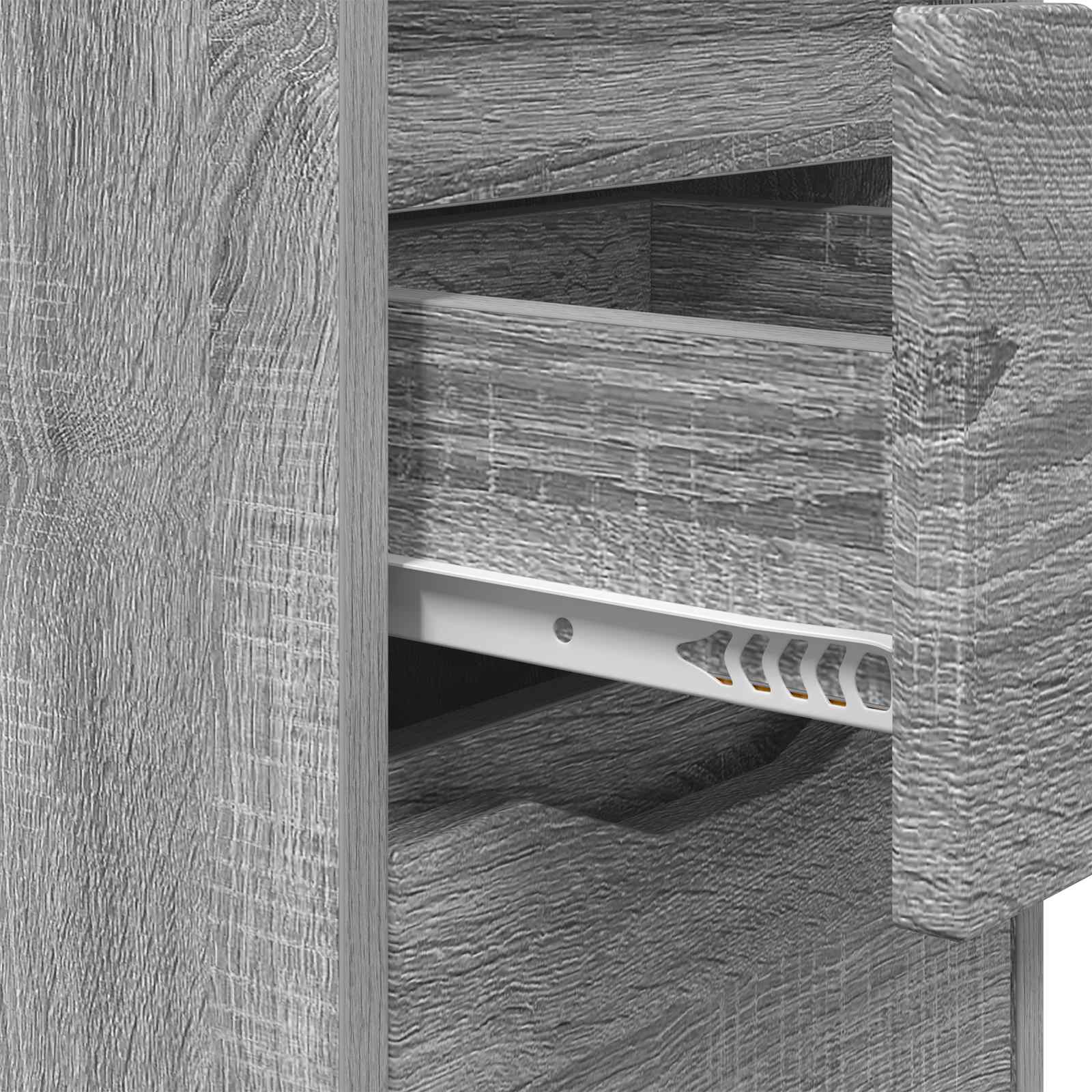 Table de chevet Gris Sonoma 30,5 x 30 x 43 cm Bois d'ingénierie - XIOS