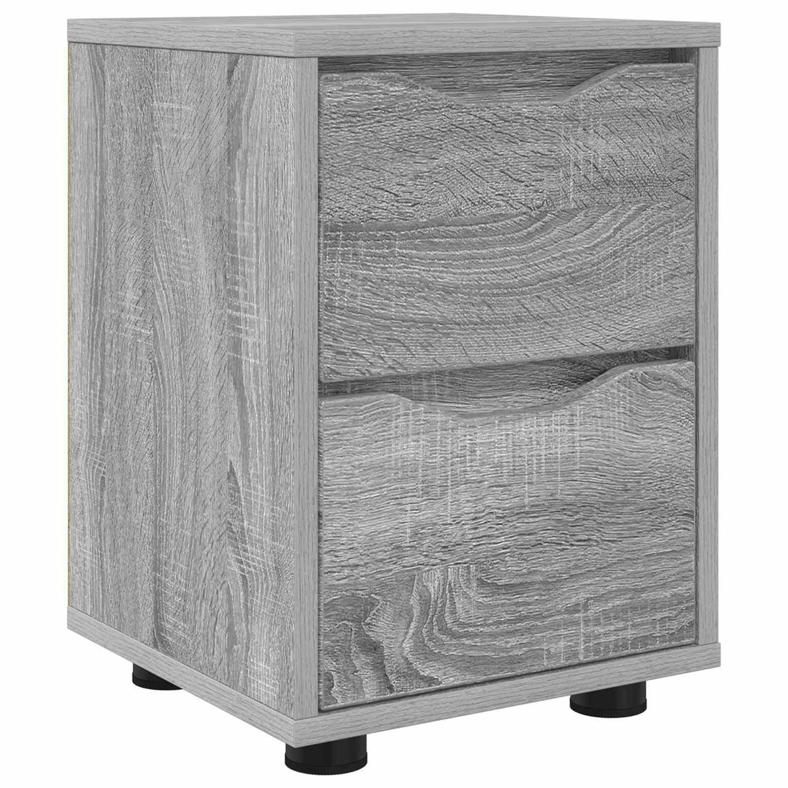 Table de chevet Gris Sonoma 30,5 x 30 x 43 cm Bois d'ingénierie - XIOS