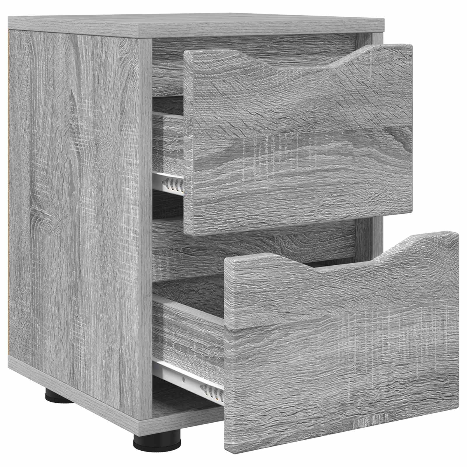 Table de chevet Gris Sonoma 30,5 x 30 x 43 cm Bois d'ingénierie - XIOS