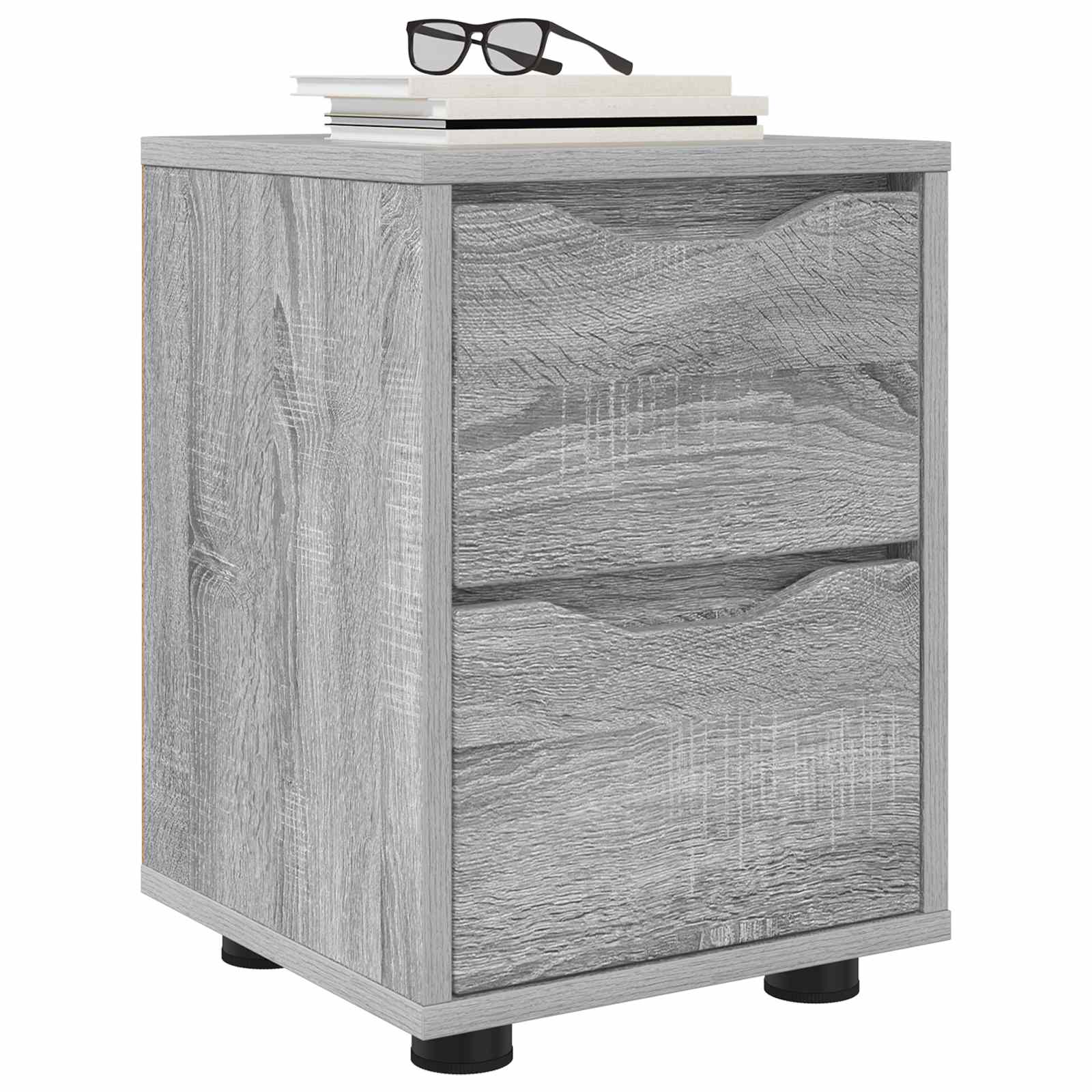 Table de chevet Gris Sonoma 30,5 x 30 x 43 cm Bois d'ingénierie - XIOS