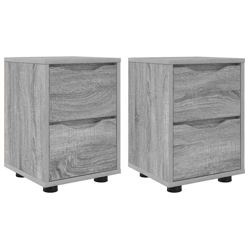 Tables de chevet 2 pcs Gris Sonoma 30,5 x 30 x 43 cm - XIOS