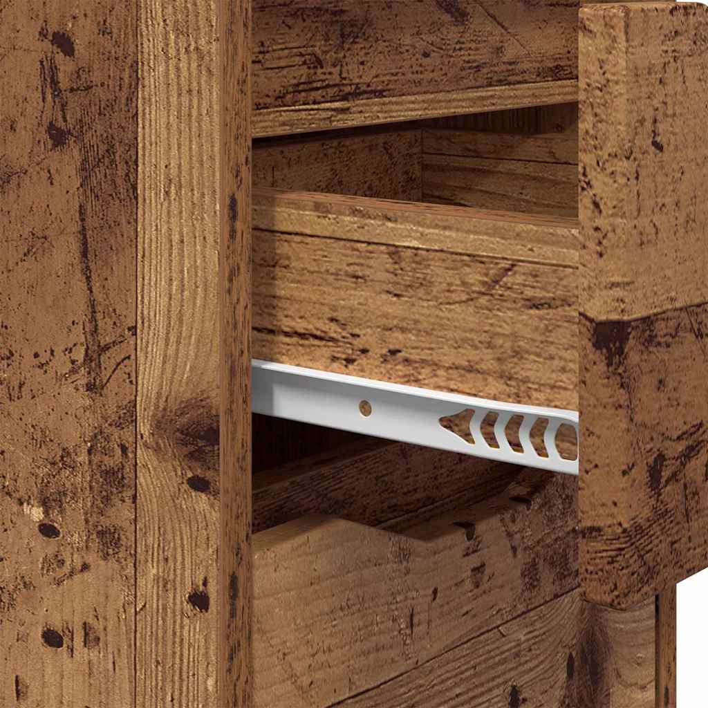 Tables de chevet 2 pcs Bois Ancien 30,5 x 30 x 43 cm - XIOS