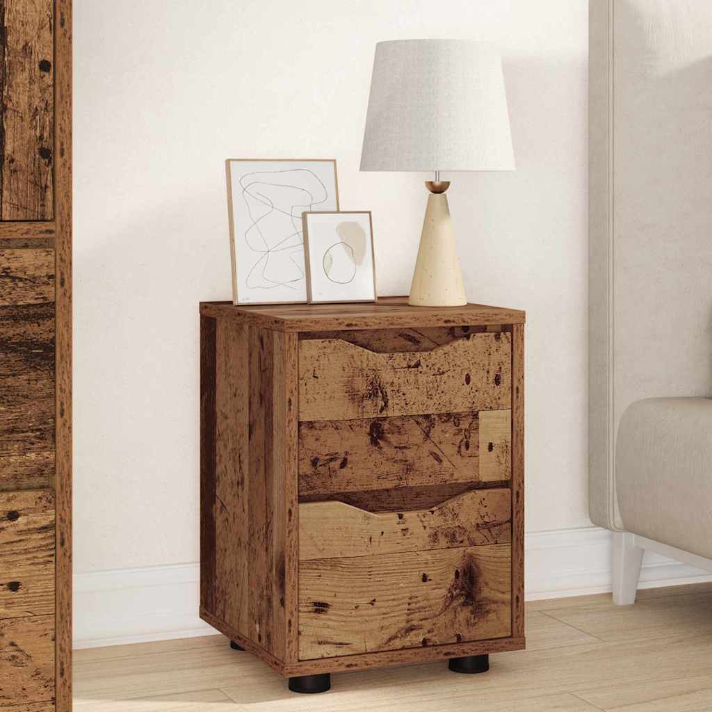Tables de chevet 2 pcs Bois Ancien 30,5 x 30 x 43 cm - XIOS