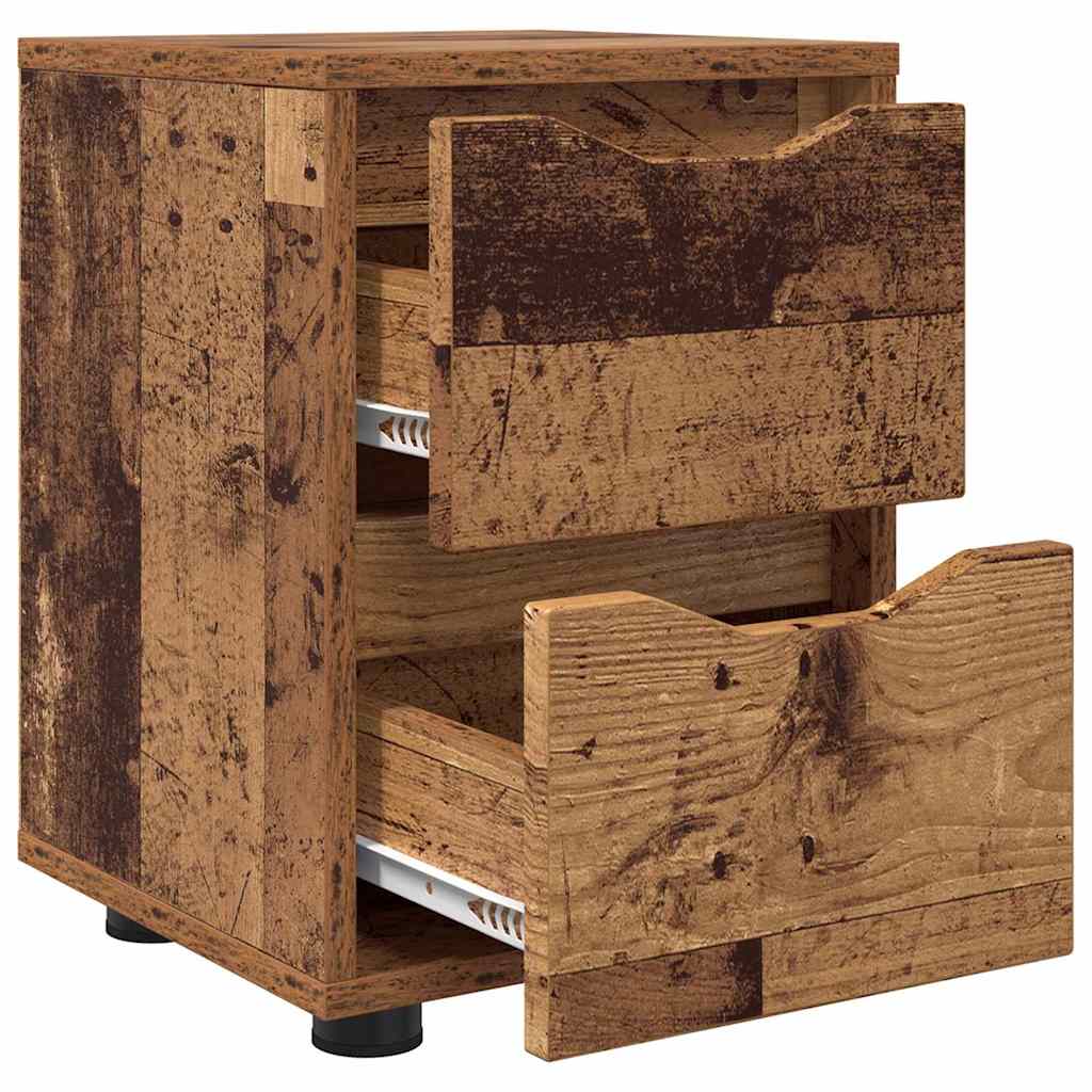 Tables de chevet 2 pcs Bois Ancien 30,5 x 30 x 43 cm - XIOS