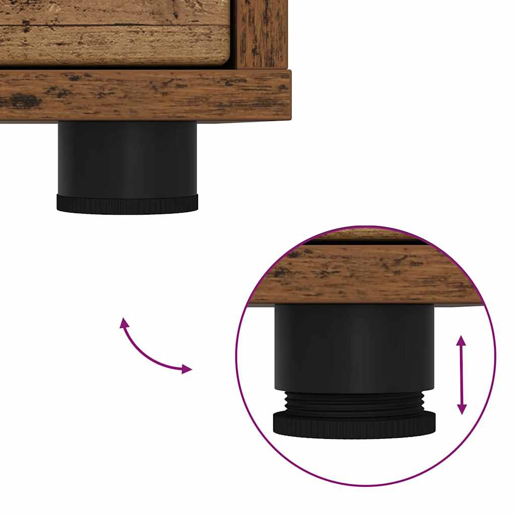 Tables de chevet 2 pcs Bois Ancien 30,5 x 30 x 43 cm - XIOS