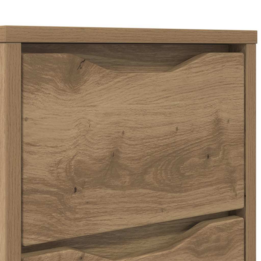 Tables de chevet 2 pcs Chêne artisanal 30,5 x 30 x 43 cm - XIOS