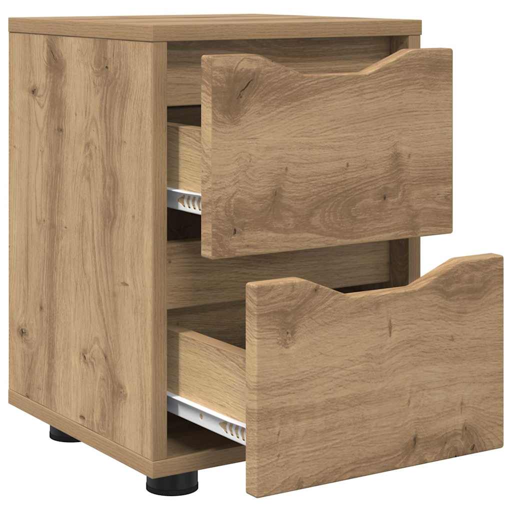 Tables de chevet 2 pcs Chêne artisanal 30,5 x 30 x 43 cm - XIOS