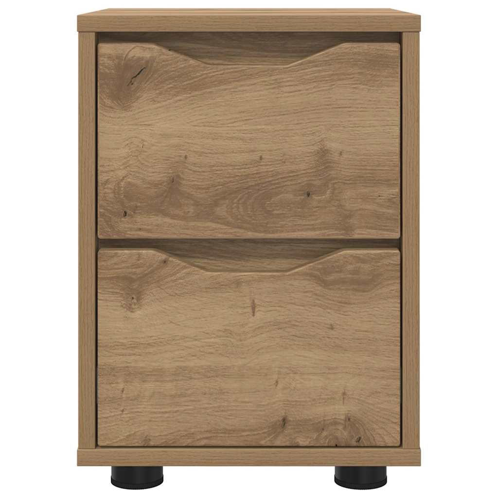 Tables de chevet 2 pcs Chêne artisanal 30,5 x 30 x 43 cm - XIOS