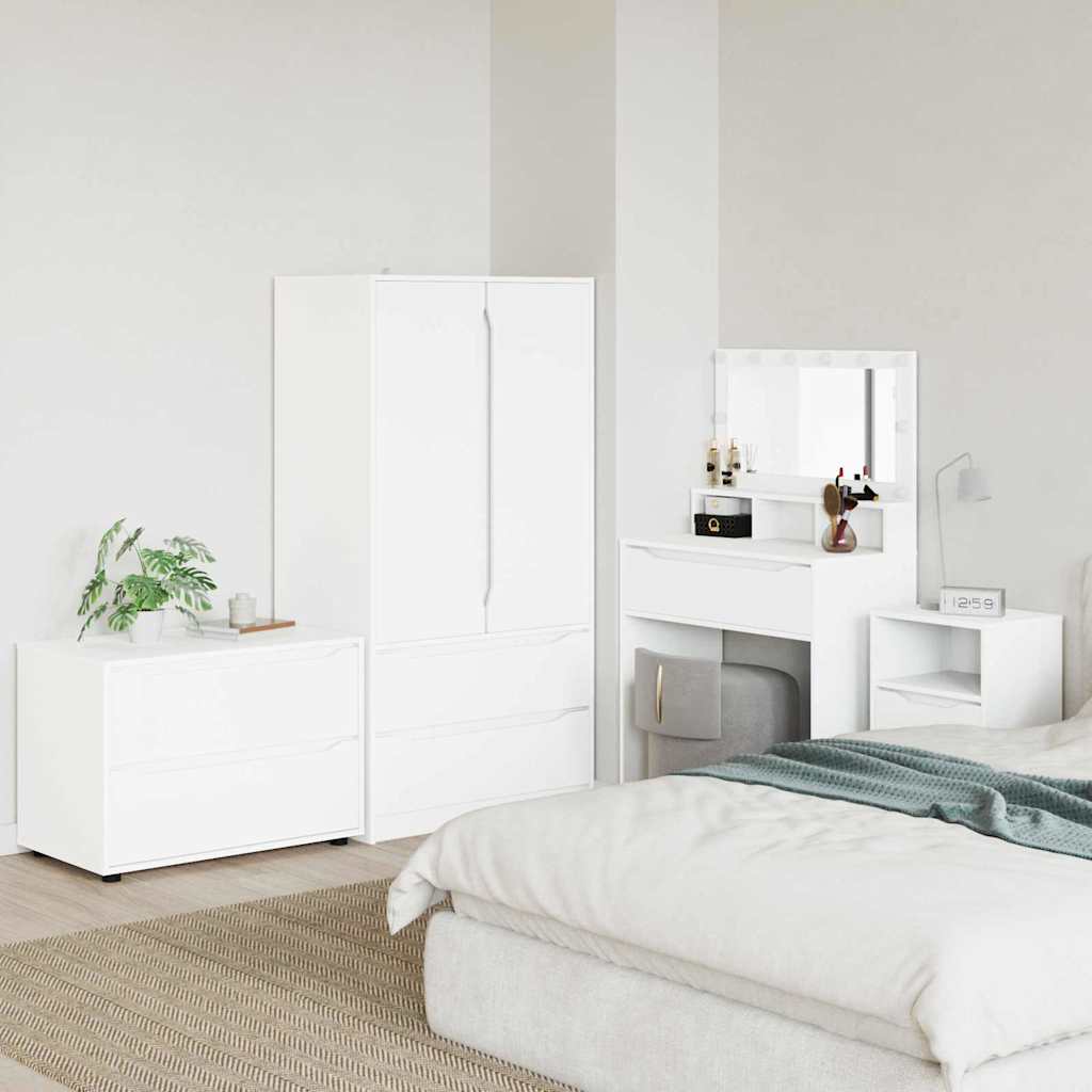 Armoire de rangement Blanc 80 x 48 x 57 cm Bois d'ingénierie - XIOS