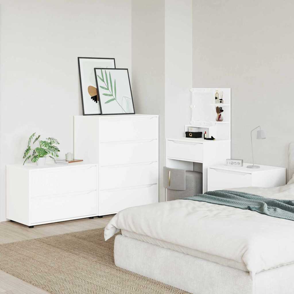 Armoire de rangement Blanc 80 x 48 x 57 cm Bois d'ingénierie - XIOS
