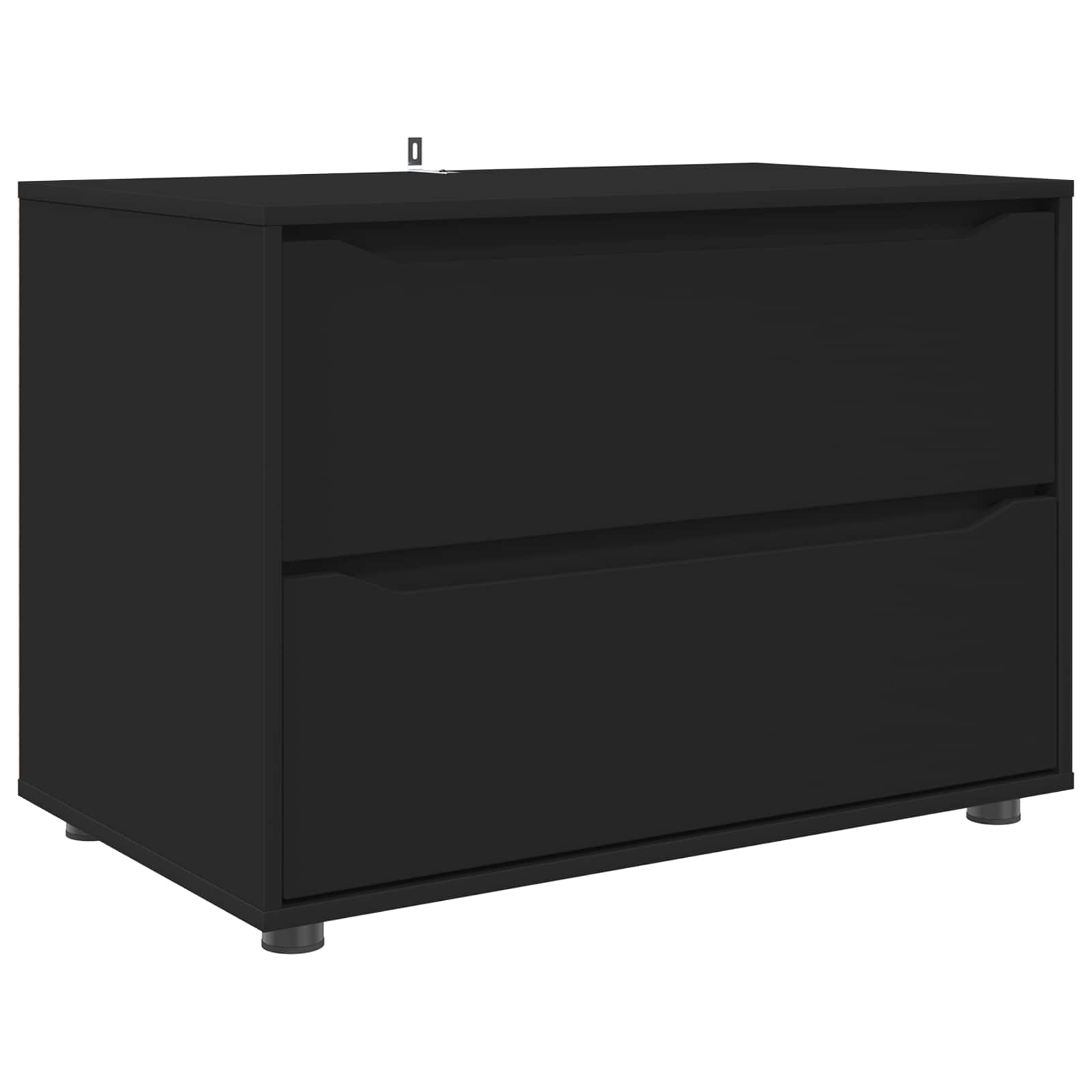 Armoire de rangement 80 x 48 x 57 cm Bois d'ingénierie Noir - XIOS