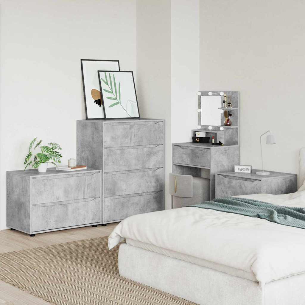 Armoire de rangement Gris béton 80 x 48 x 57 cm - XIOS