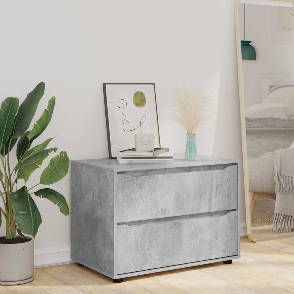 Armoire de rangement Gris béton 80 x 48 x 57 cm - XIOS