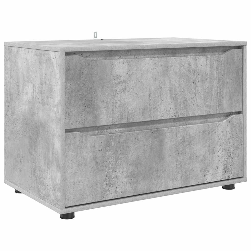 Armoire de rangement Gris béton 80 x 48 x 57 cm - XIOS