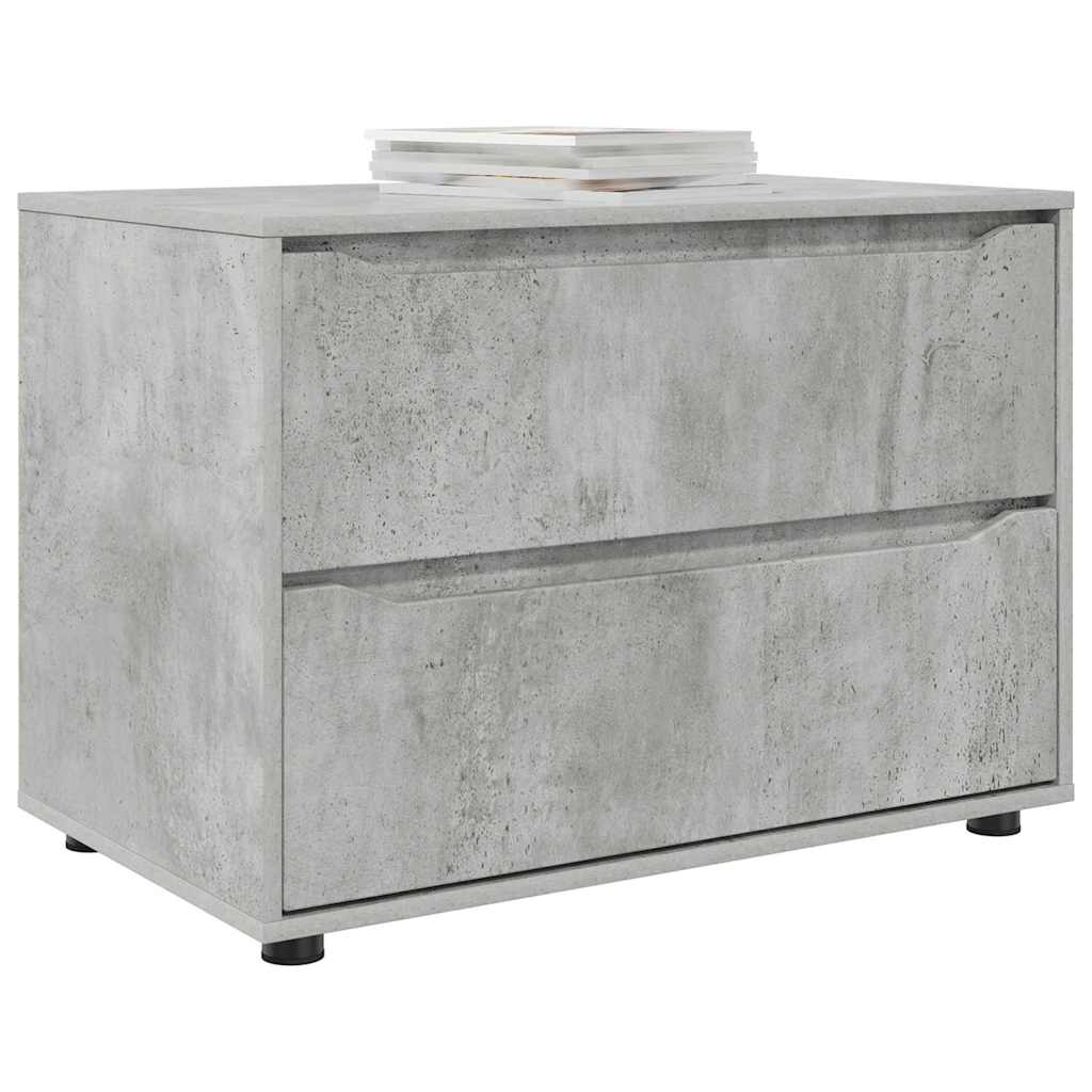 Armoire de rangement Gris béton 80 x 48 x 57 cm - XIOS
