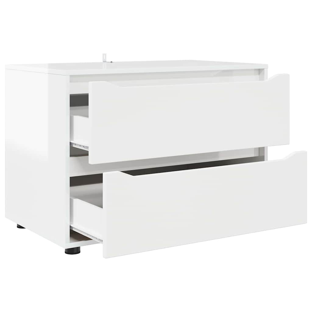 Armoire de rangement Blanc brillant 80 x 48 x 57 cm - XIOS