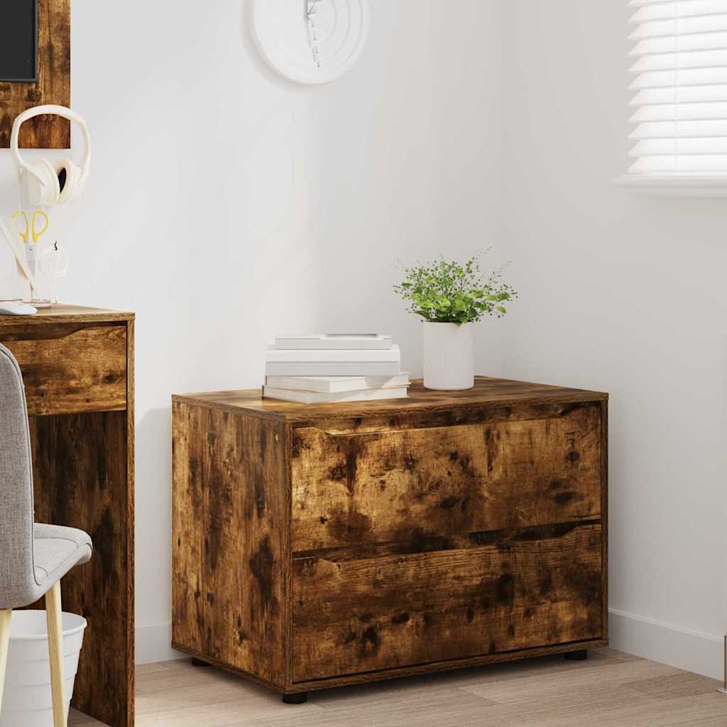 Armoire de rangement Chêne fumé 80 x 48 x 57 cm - XIOS
