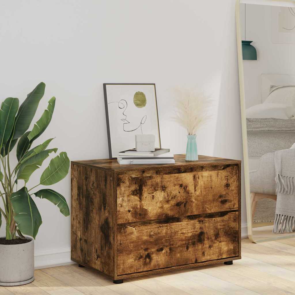 Armoire de rangement Chêne fumé 80 x 48 x 57 cm - XIOS
