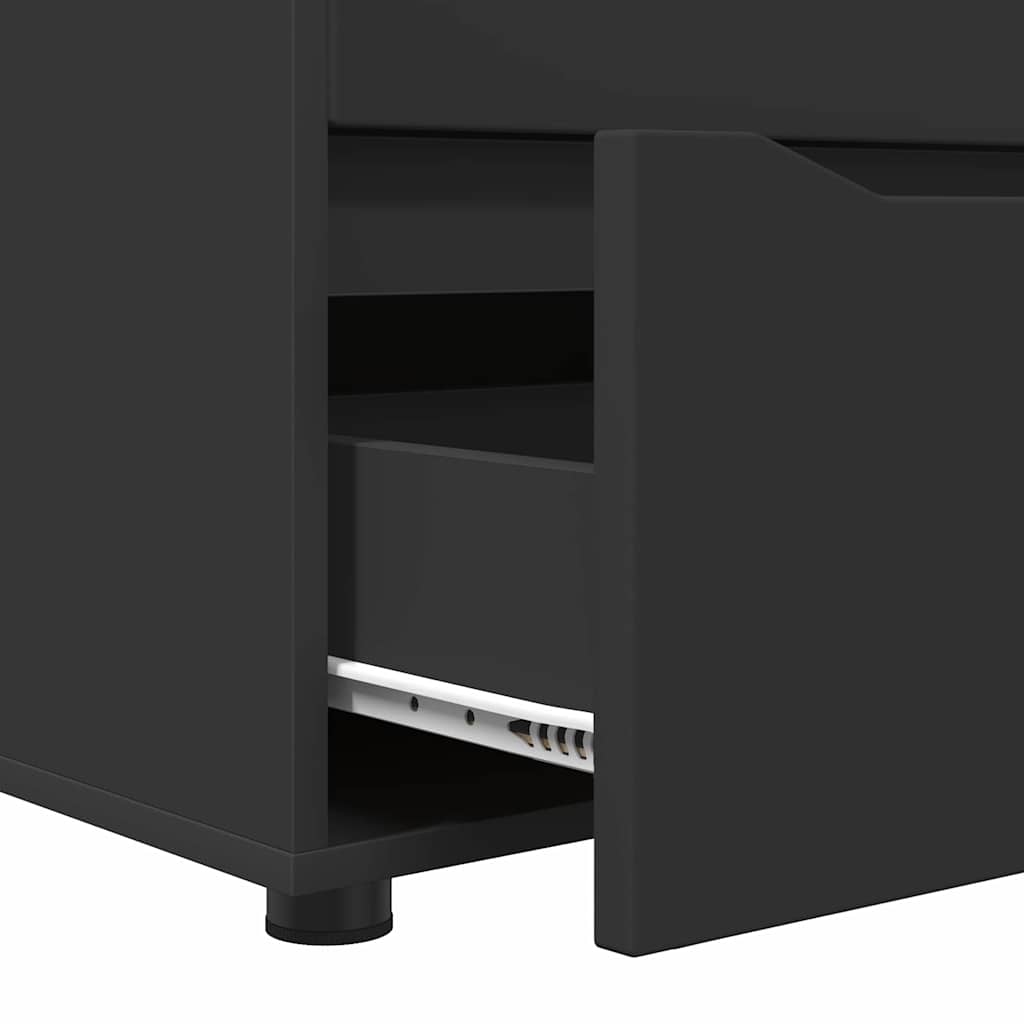 Armoire de rangement Noir 40 x 48 x 57 cm Bois d'ingénierie - XIOS