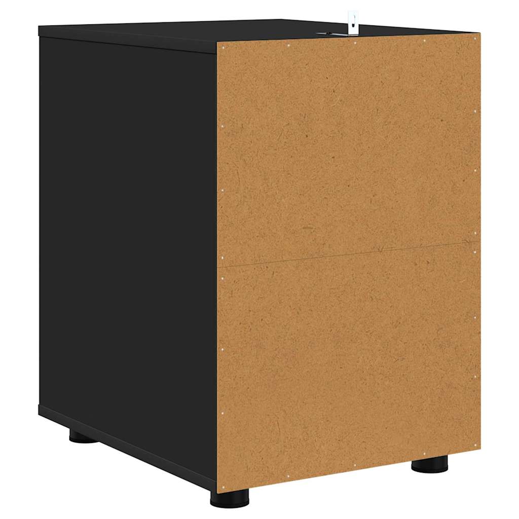 Armoire de rangement Noir 40 x 48 x 57 cm Bois d'ingénierie - XIOS