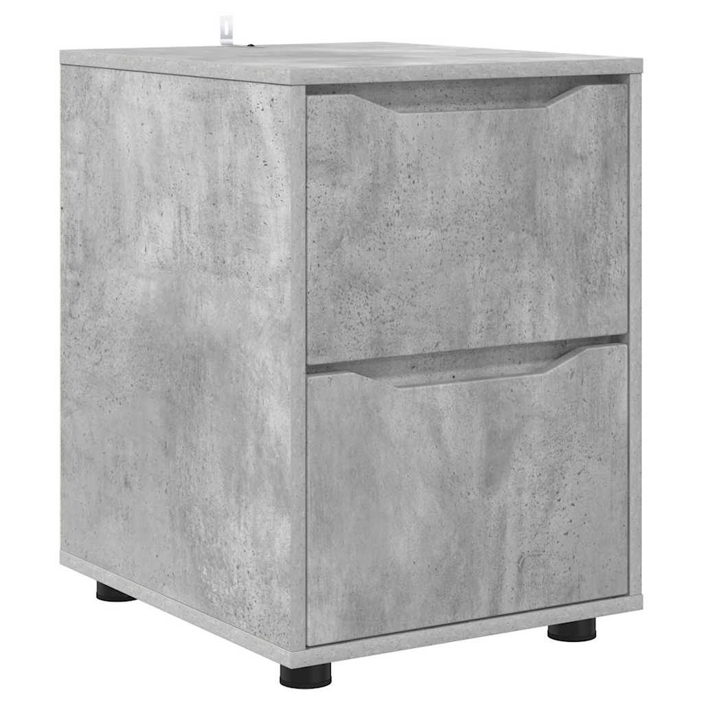 Armoire de rangement Gris béton 40 x 48 x 57 cm - XIOS