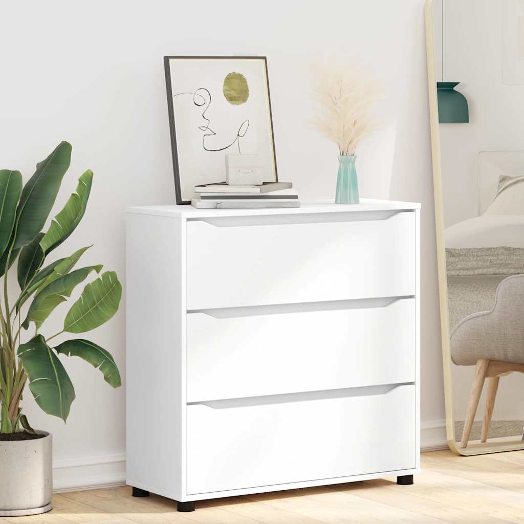 Armoire de rangement Blanc 80 x 31 x 81 cm Bois d'ingénierie - XIOS