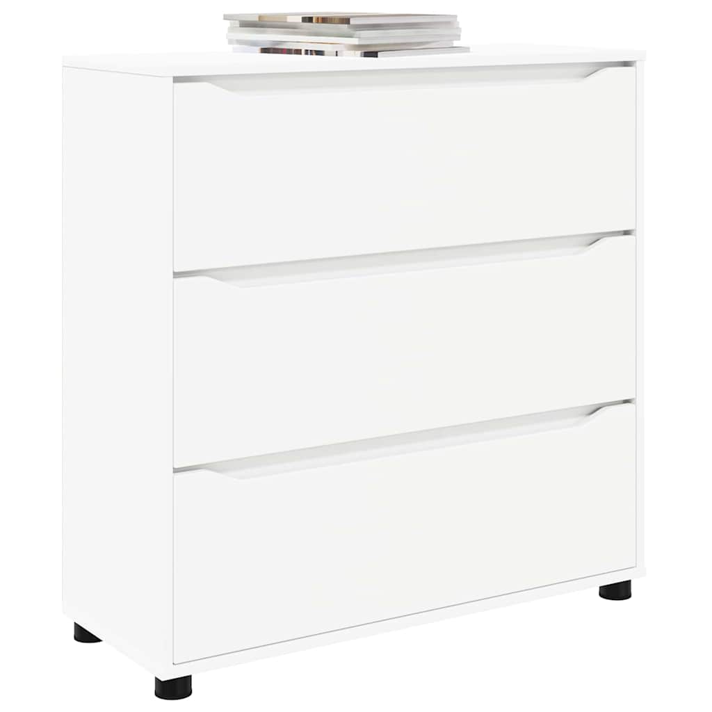 Armoire de rangement Blanc 80 x 31 x 81 cm Bois d'ingénierie - XIOS