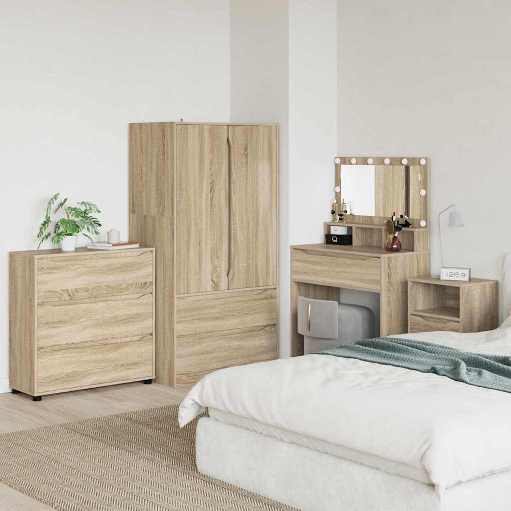 Armoire de rangement Chêne Sonoma 80 x 31 x 81 cm - XIOS