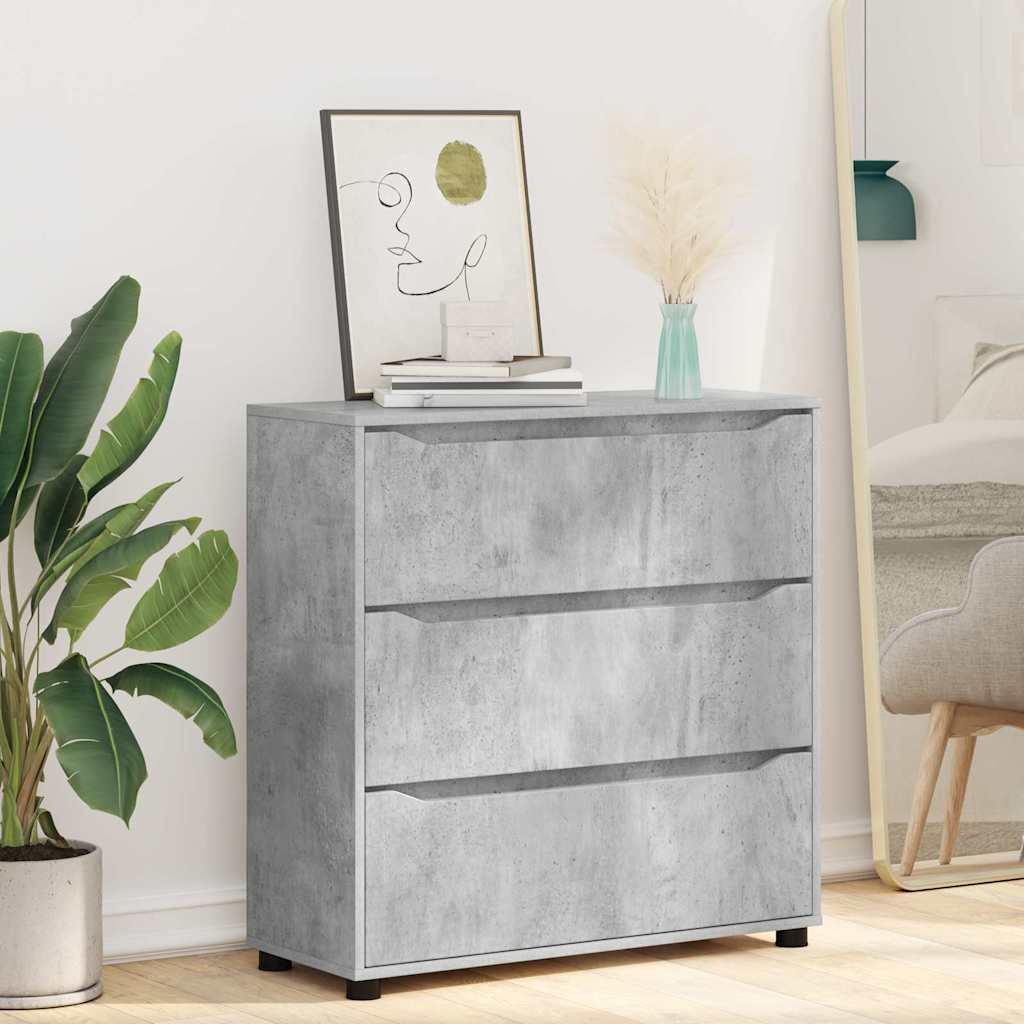 Armoire de rangement Gris béton 80 x 31 x 81 cm - XIOS
