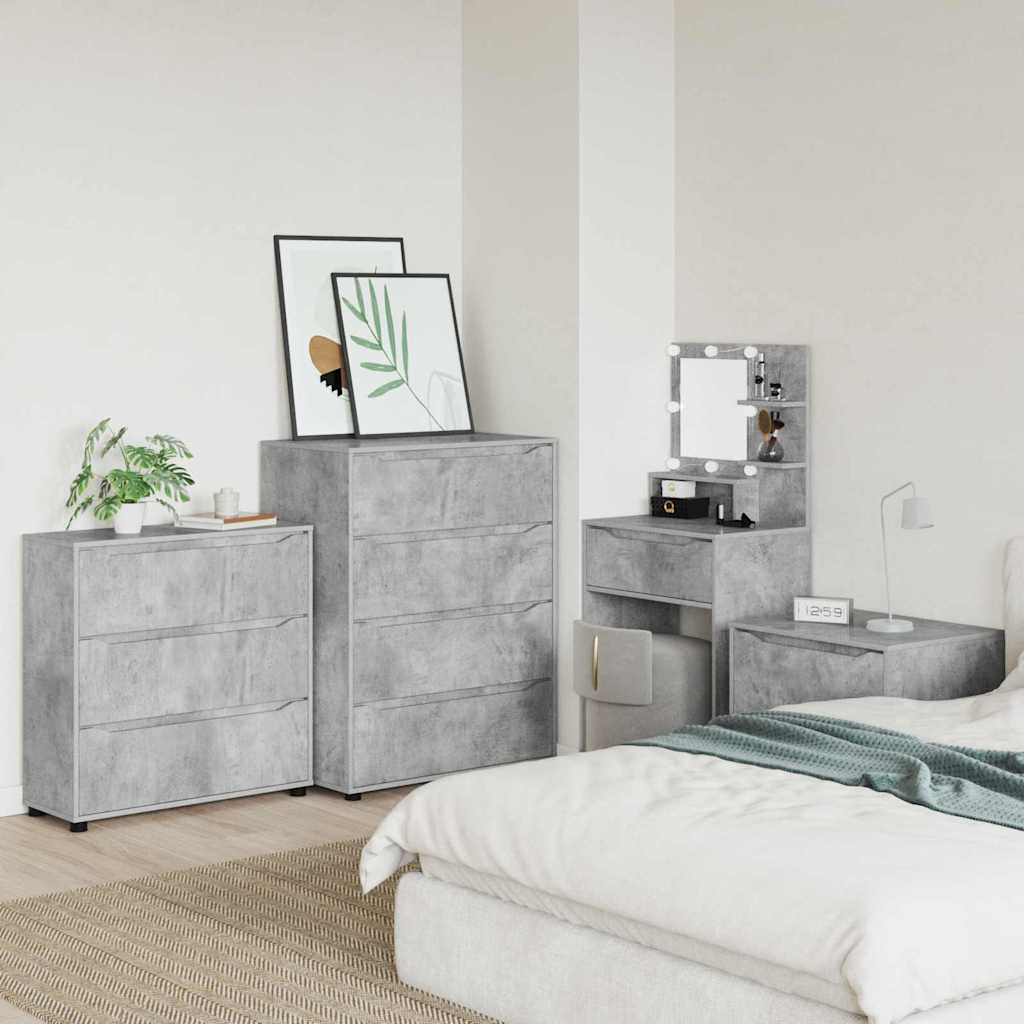 Armoire de rangement Gris béton 80 x 31 x 81 cm - XIOS