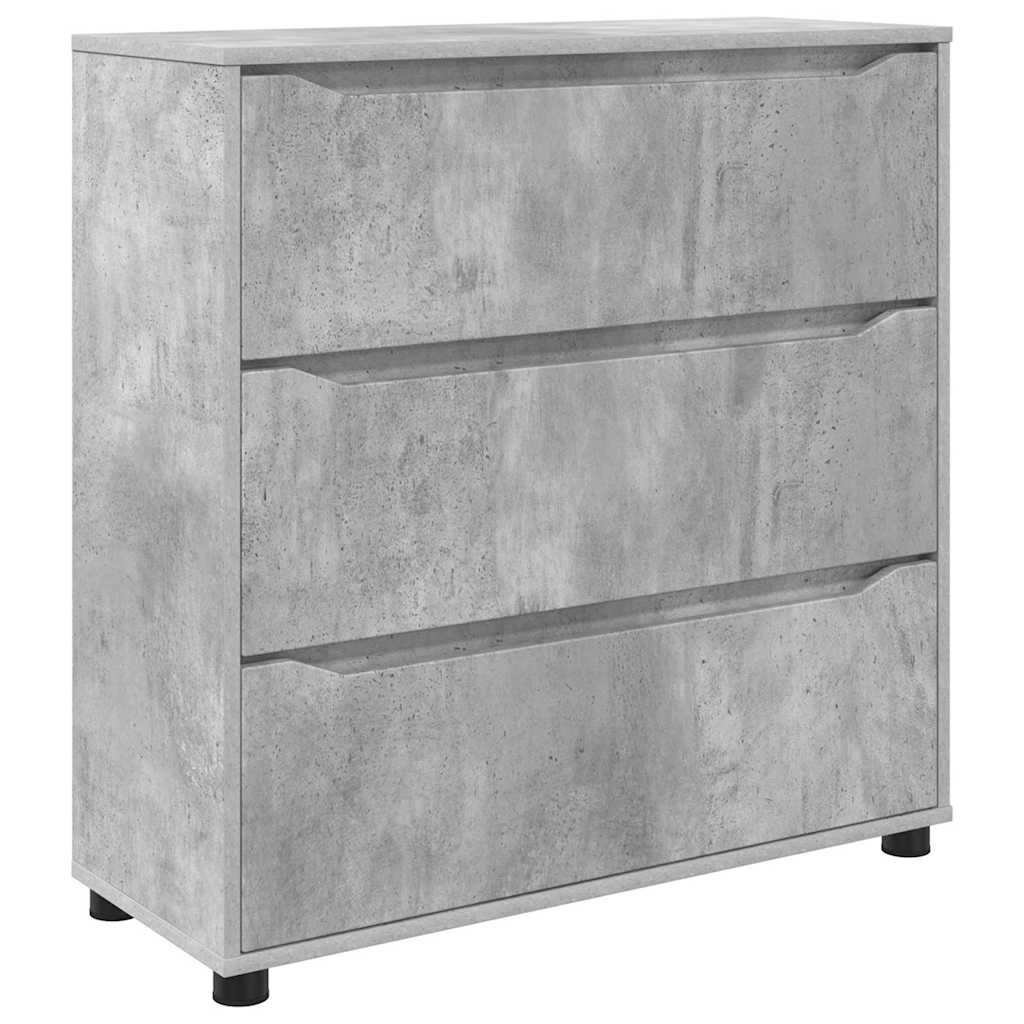 Armoire de rangement Gris béton 80 x 31 x 81 cm - XIOS