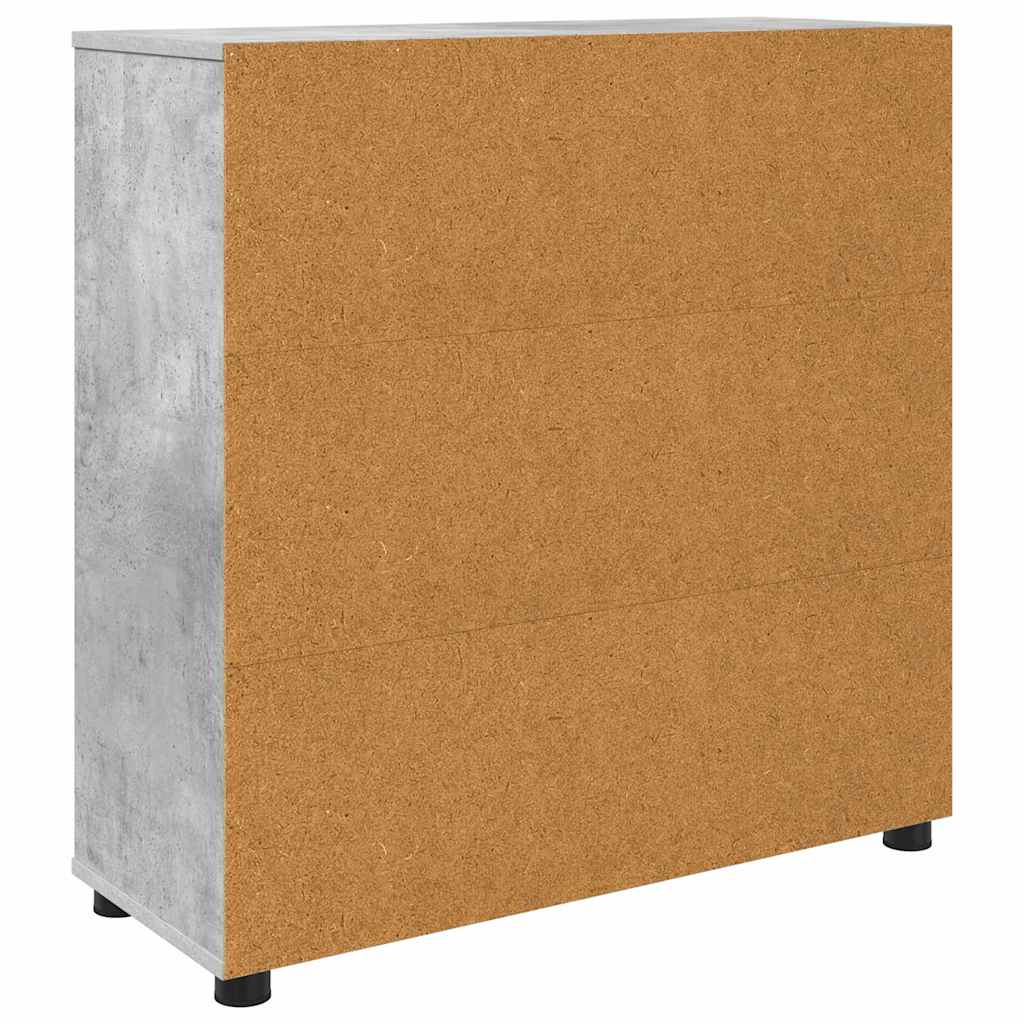 Armoire de rangement Gris béton 80 x 31 x 81 cm - XIOS